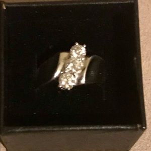 Sterling Silver Diamond Ring